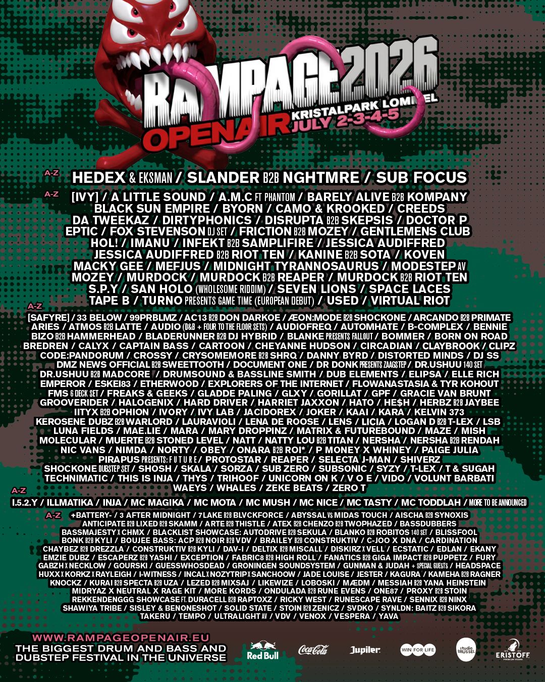FULL LINEUP FOR RAMPAGE OPEN AIR 2026