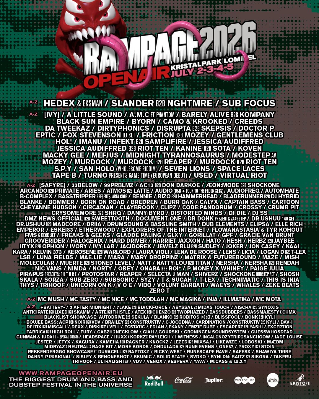 RAMPAGE OPEN AIR LINE-UP JUST GOT EVEN MORE STACKED